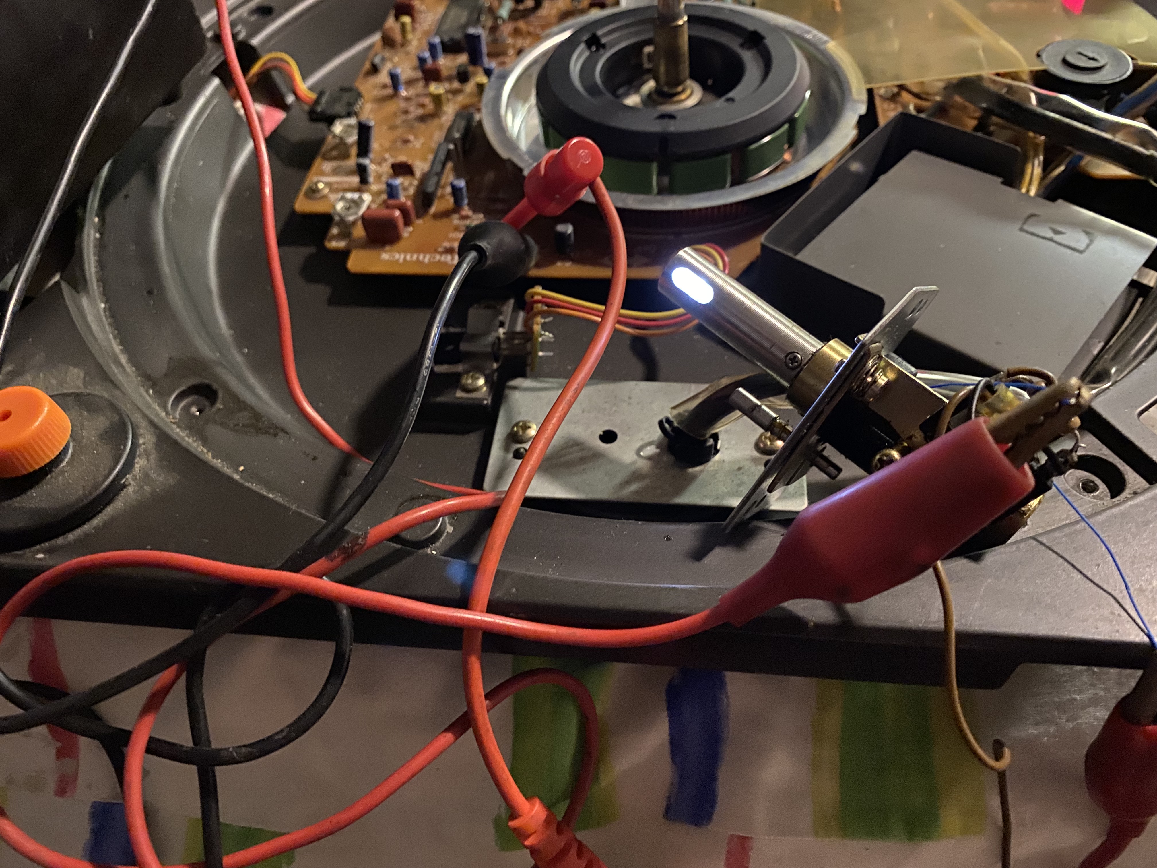 Studio-electronics repair and restoration at the Logarhythm workshop, Tottenham
