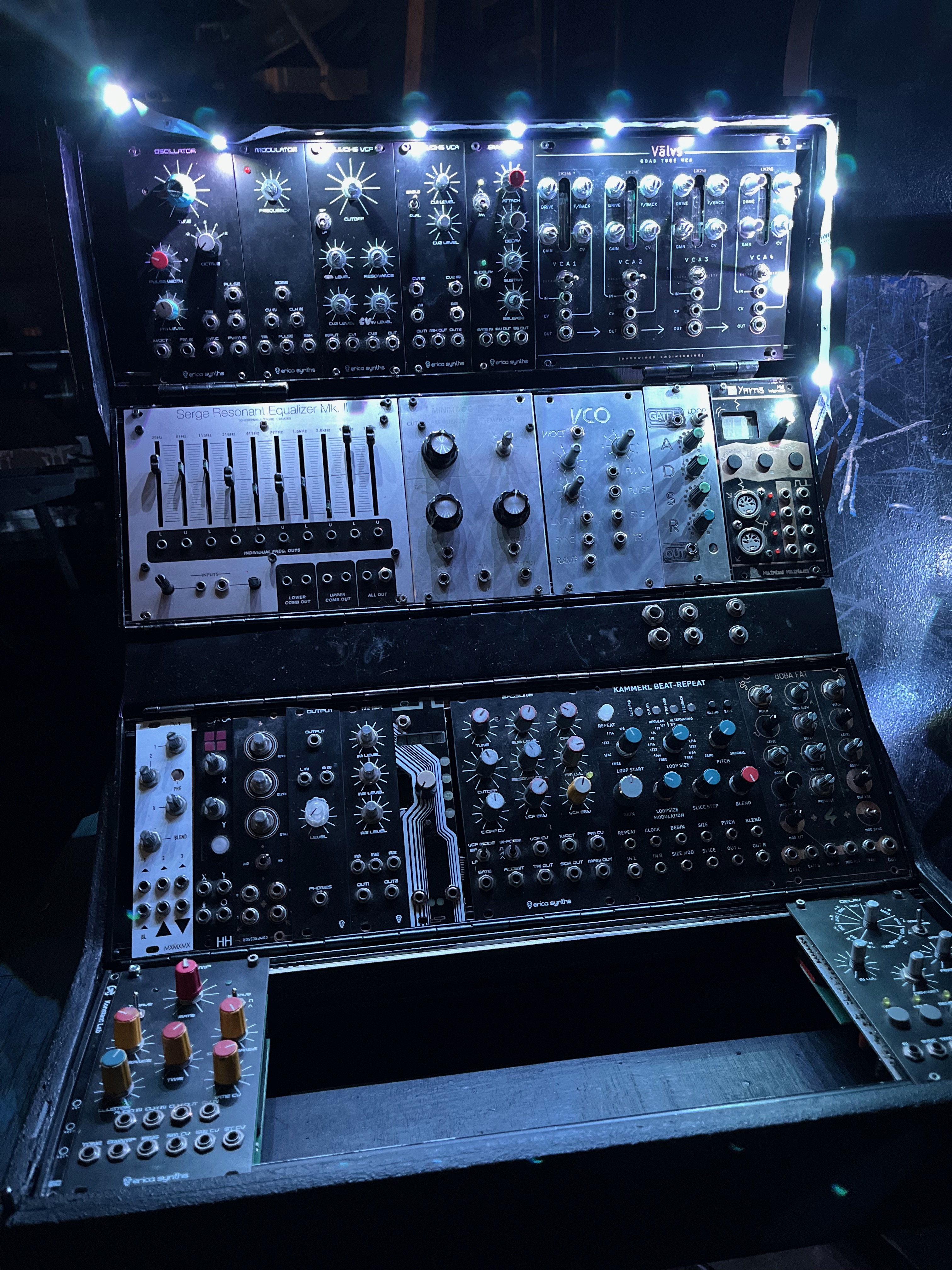 Studio-electronics repair and restoration at the Logarhythm workshop, Tottenham
