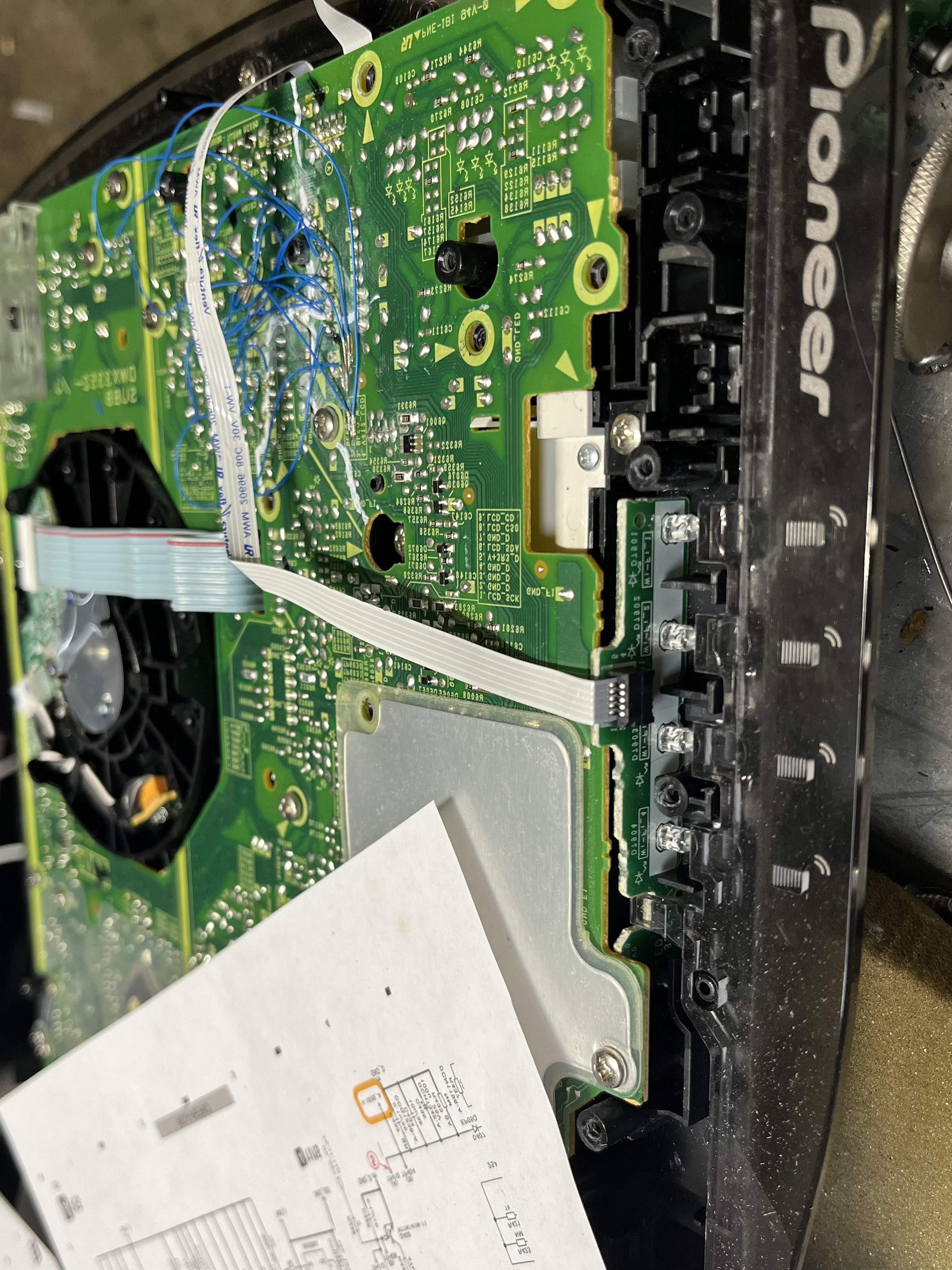 Studio-electronics repair and restoration at the Logarhythm workshop, Tottenham